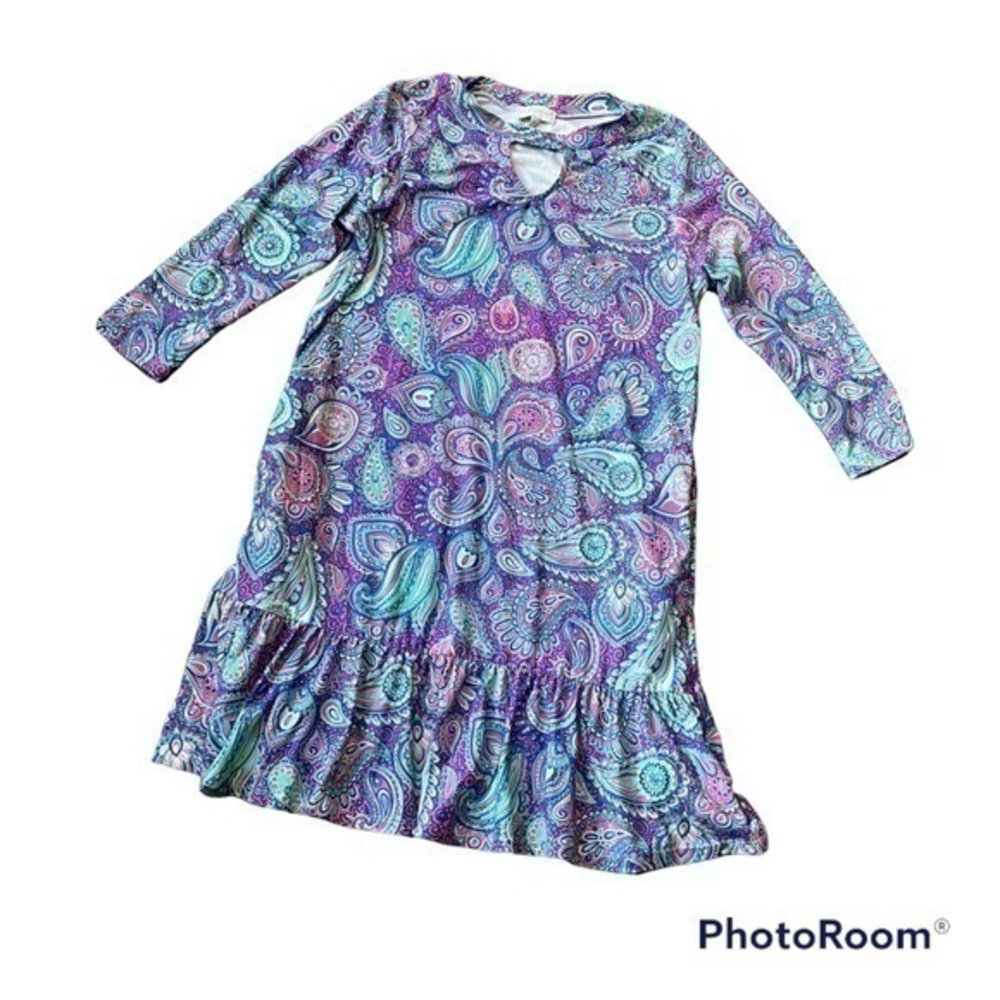 Simply Southern paisley pastel colored dress